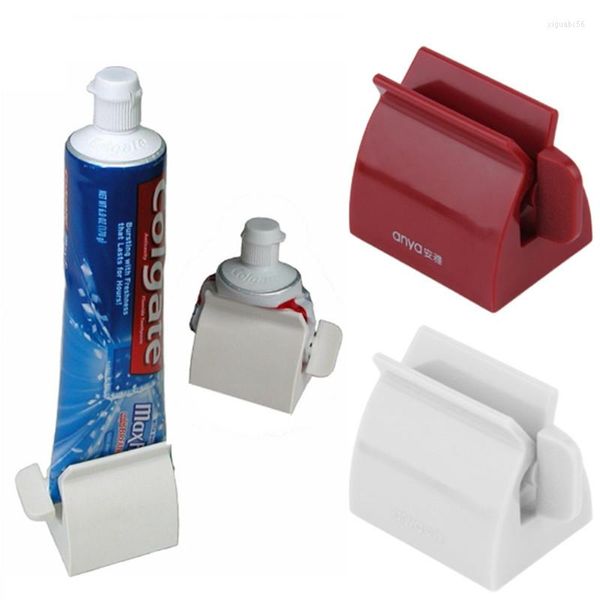 Set di accessori per il bagno 2 colori Tubo di rotolamento Dentifricio Spremiagrumi Dispenser per dentifricio Accessori per il bagno