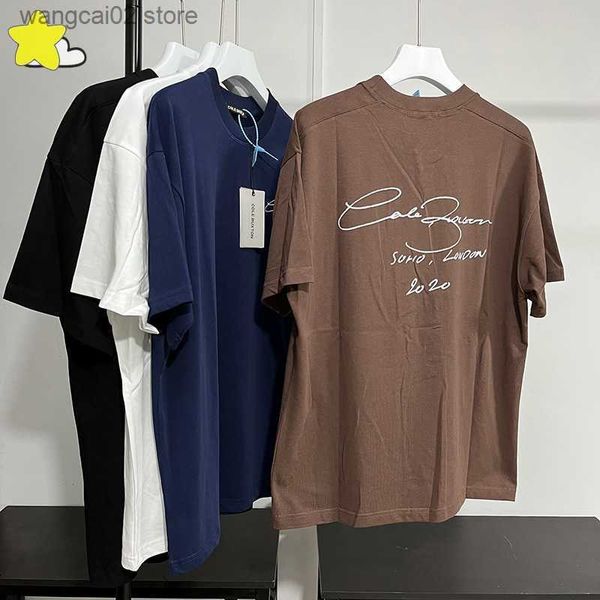 Camisetas Masculinas 23SS Vintage Classic Slogan Cole Buxton T-Shirt Men Women 1 1 Oversized White Brown Blue Royal CB Tee Manga Curta T230602