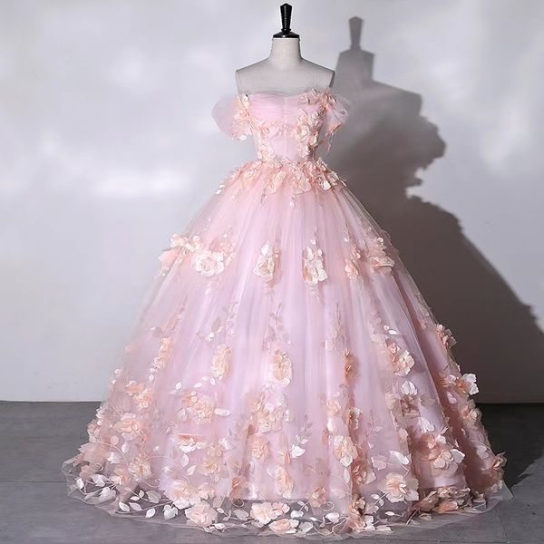 2023 Prinzessin Brautkleider Sheer Neck Lang schulterfrei Spitze Perlen Arabisch Tüll Brautkleider Sexy Vintage Hochzeitskleider Maßgeschneiderte Quinceanera Vestidos de Novia