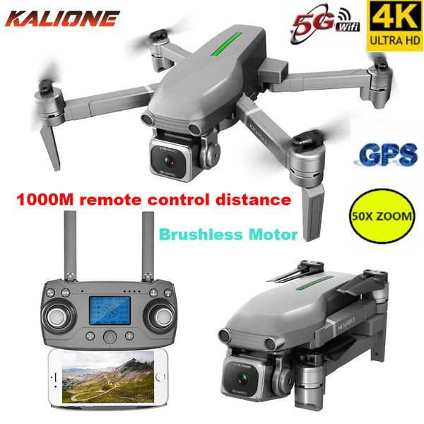 L109 Drone 4K HD Kamera GPS 5G WiFi Quadcopter RC Drone Proferiesal Gimbal Dron Mini Fırçasız Drone Vs SG907