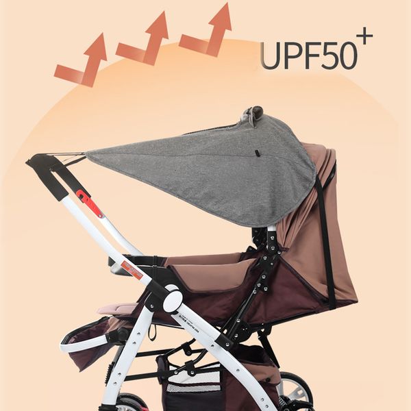 Kinderwagen Teile Zubehör Baby Markise Schattierung Antiultraviolett Sonnenschutz Antirain Baldachin Universal 230601