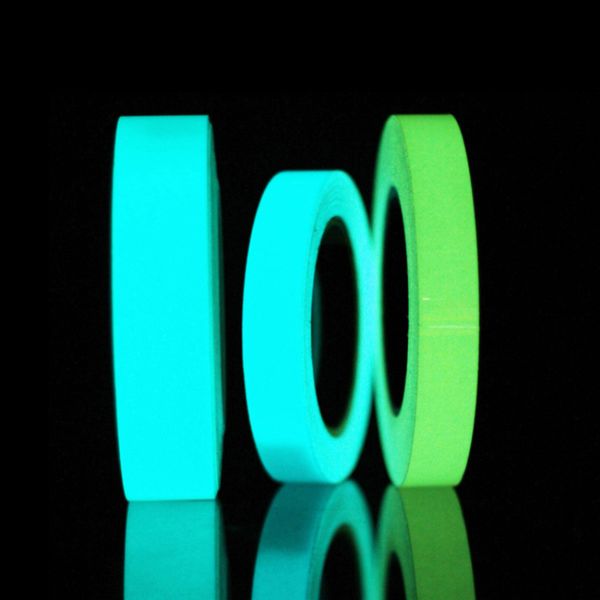 Bagliore nel nastro luminoso scuro Adesivo da parete per visione notturna di alta qualità Nastro adesivo fluorescente adesivo di emergenza