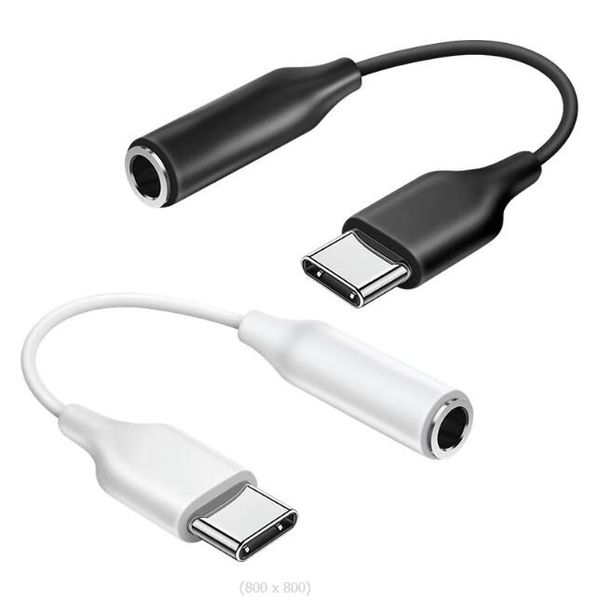 Cavo per auricolari da tipo C a 3,5 mm Adattatore da USB-C maschio a jack audio AUX femmina per Samsung S23 S22 ultra Z Flip S10 S20 S21 note 10 20 plus con chip