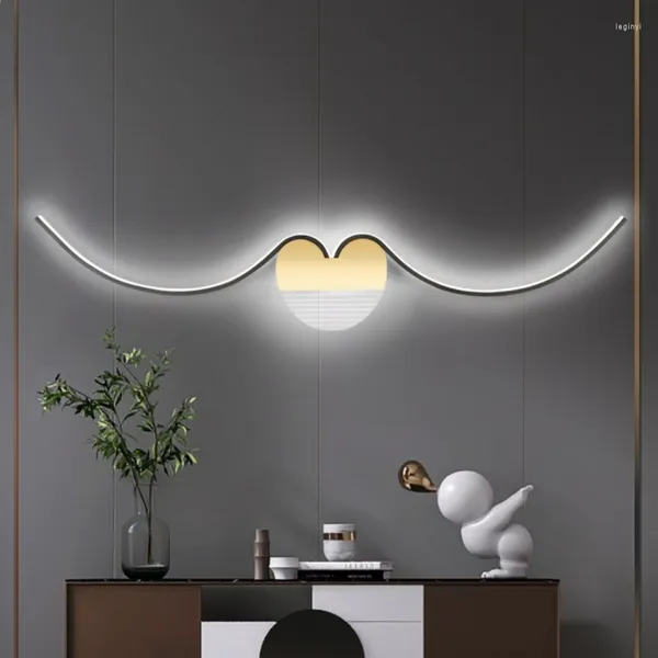 Wandleuchte, nordische Designer, Whisker-Typ, Luxus-Wohnkultur, Schlafzimmer, Nachttisch, Hintergrund, Wohnungen, kreative LED-Leuchte