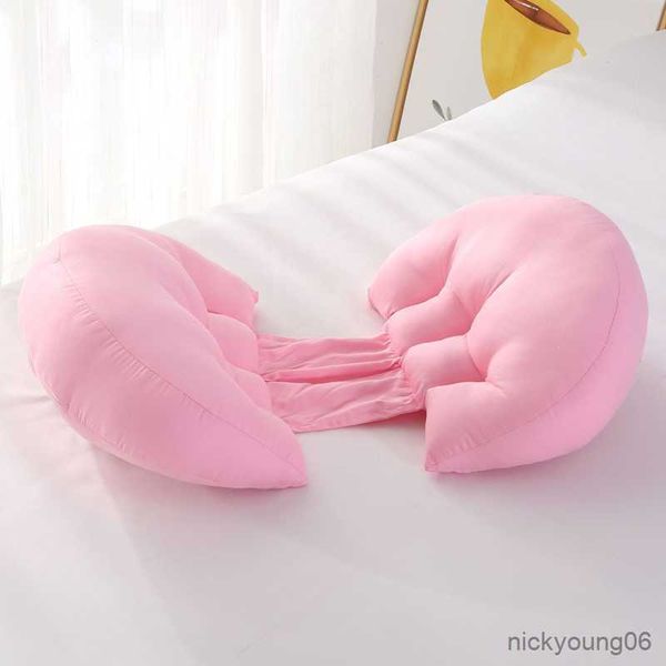 Travesseiros de maternidade de cor sólida novo semicírculo para mulheres grávidas travesseiro de cintura conforto lateral para dormir suporte de barriga artefato almofada para suprimentos de gravidez