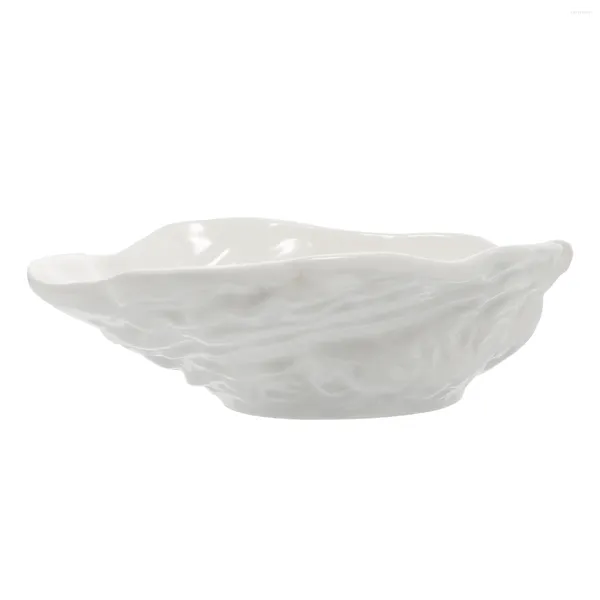 Conjuntos de louça Tigela de ostra Recipientes Salada Ferramenta de cozinha Criativa Gadget de cerâmica Bone China Macarrão Presente de boas-vindas