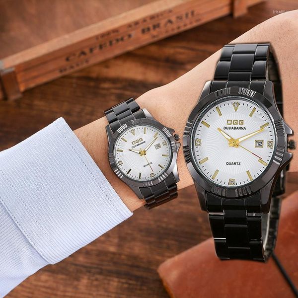 Relógios de pulso 2023 DQG Men Watch Casual Roman Luxury Calendar Clock Numerals Band Quartz Analog Business Fashion Man WristWatch