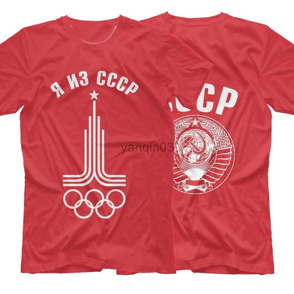 T-shirt da uomo Russia Slavic CCCP Sports Meeting Poster T-Shirt. Maglietta da uomo O-Collo manica corta in cotone estivo New S-3XL J230602