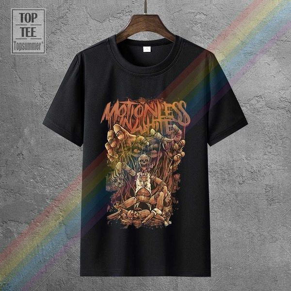 Camisetas Masculinas Casuais Camisetas Tamanho Grande Estilo Hip Hop Tops T S-2Xl Motionless In White Camiseta Masculina Puppet Preto J230602