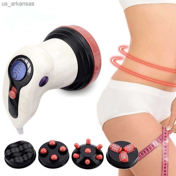 Massageador de corpo inteiro 4 em 1 removedor de celulite gordo infravermelho elétrico para relaxamento muscular 3D dispositivo de rolo perda remover emagrecimento 230217 L230523