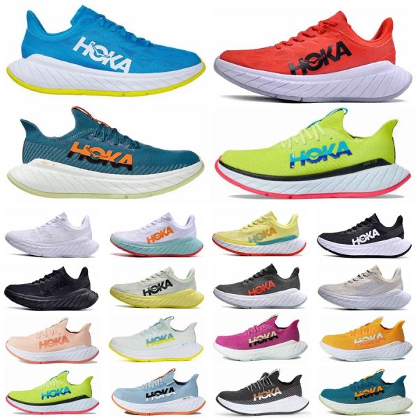 Дизайнер управляет Hoka Carbon X2 x3 Hokas Shoes Men Blue Coral Black Swiest Sail Fiesta Diva Blue Citrus Triple Black White Sports Women Trainers от 5 до 11