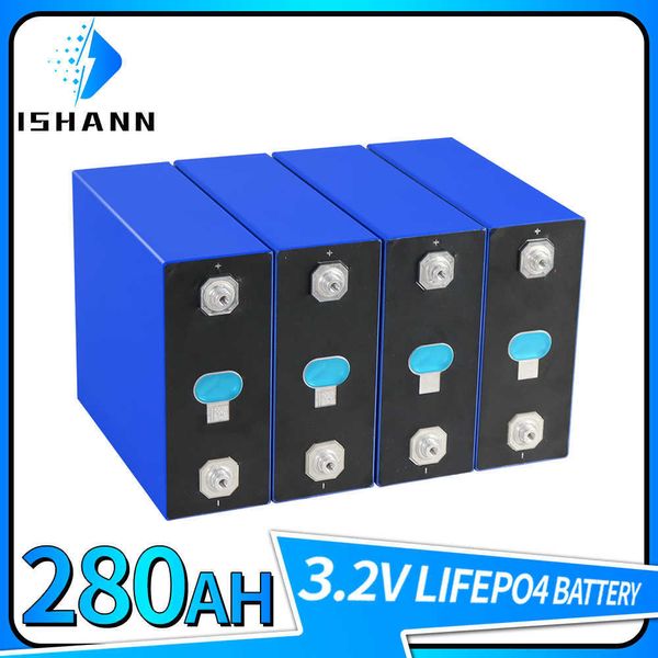 A Sınıfı 3.2V 280K LifePo4 280AH Pil Yüksek Kapasiteli Derin Döngü Şarj Edilebilir Batri Paketi Ev Enerjisi Depolama RV Tekne Hücreleri