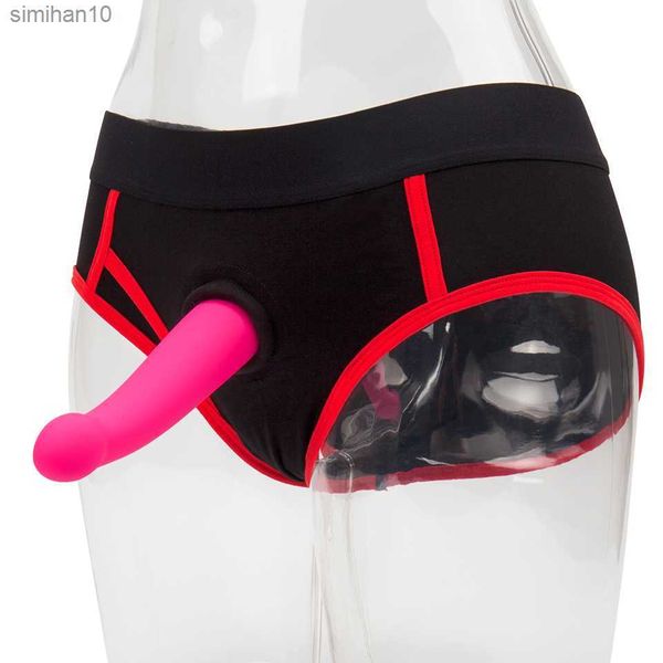 Erotische Slips Strapless Strapon Dildo Realistische Lesben Höschen Strap On Harness Anal Dick Vibrator Erwachsene Sex Spielzeug für Frau L230518