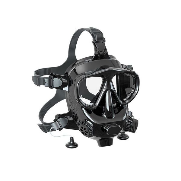 Dalış Maskeleri Maskesi Tam Yüz Şnorkel Sualtı Solunum Şnorkel Yüzme Tüplü Ekipman Tankı 230601