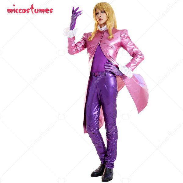 Costumi Anime Unisex Divertente San Valentino Cosplay Vieni Cappotto e Pantaloni Set con Guanti e Cintura per Halloween Cosplay Vieni Z0602