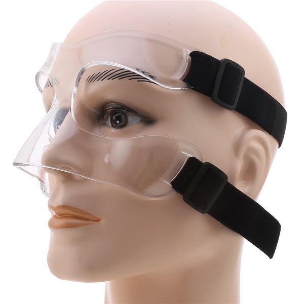 Capacete de nariz esportivo máscara de basquete protetor de nariz protetor facial máscara com alça elástica ajustável equipamento anticolisão 230601