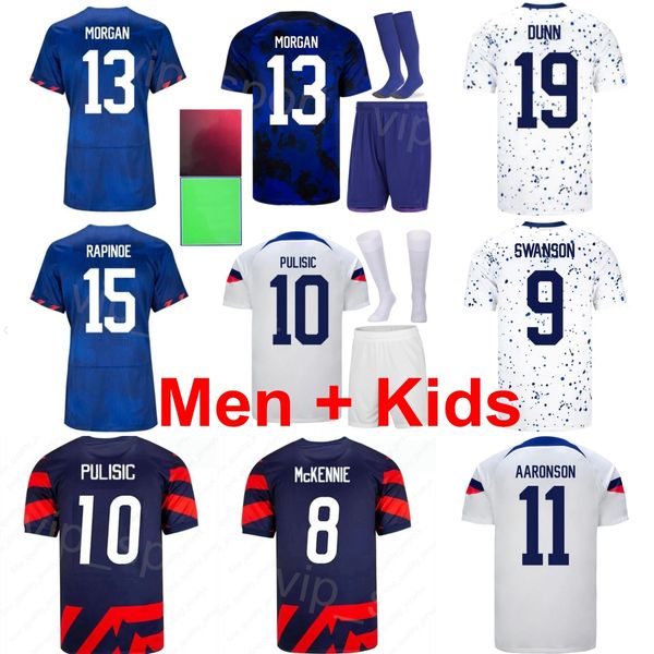 National Team Soccer 4 Maglia Tyler Adams Set 23 Kellyn Acosta 2 DeAndre Yedlin 8 Weston McKennie 3 Walker Zimmerman 21 Timothy Weah Maglia da calcio Kit Red Men Youth