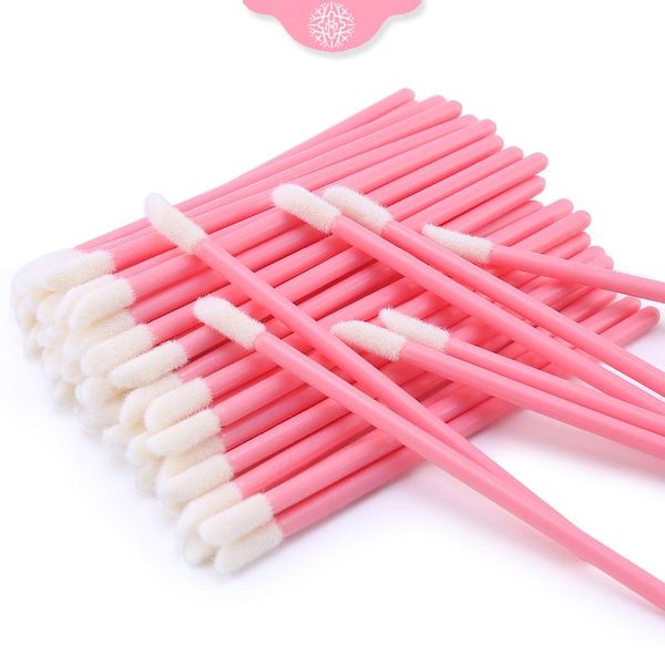 Fırçalar 50 PCS Tek Kullanımlık Kirpik Fırçaları Dudak Fırçası Bireysel Kirpik Temizleme Microbrush Kirpik Uzatma Malzemeleri Makyaj Araçları