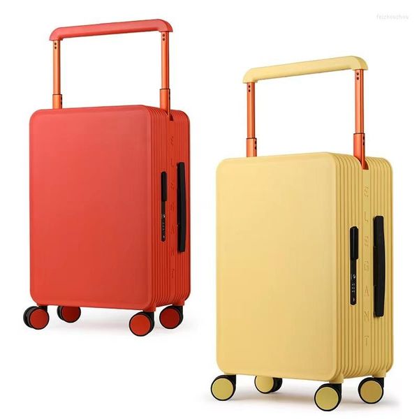 Valigie Trolley Portabagagli Viaggio Universal Wheel Gentleman TSA Password Box Rolling Valigie Leggere