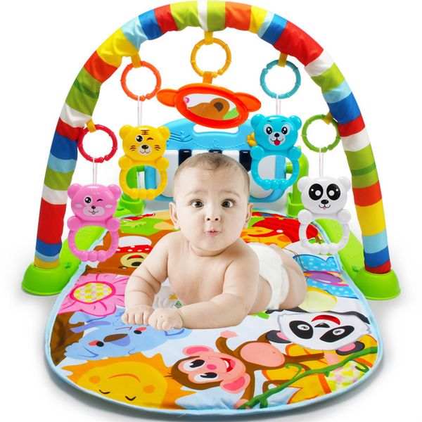 Oynat Mats Bebek Müzik Rafı Oynat Mat Çocuk Halı Puzzle Halı Piyano Klavye Bebek Playmat Erken Eğitim Born Hediyeler için Trawling Oyuncak 230601