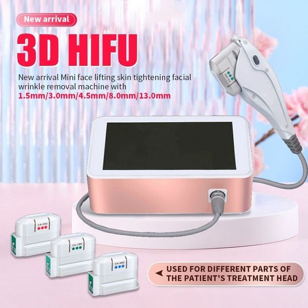 Novos produtos 4D HIFU Contorno Facial Eficiente Levantamento da Pele Máquina de Ultrassom Anti-rugas Clareamento Rejuvenescimento da Pele Radiofrequência