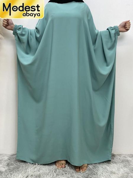 Ethnische Kleidung Bescheidene Abayas für Frauen Hijab-Kleid Türkei-Kaftan Islamischer Ramadan Musulman De Mode Maxi-Robe Muslimischer Kaftan Marocain