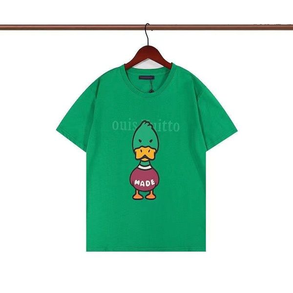 2023 maglietta firmata modello anatra parodia verde tee nera T-shirt in cotone di alta qualità firmata classica T-shirt moda uomo e donna abbinata T-shirt da coppia S-5XL