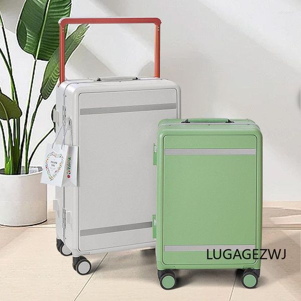 Valigie Trolley grande alla moda semplice Trolley da viaggio Bagagli da viaggio con password sicura Capacità cabina Carry On