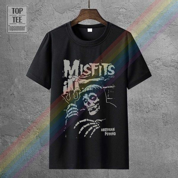 Camisetas Masculinas Misfits Americ An Psycho Punk Rock Band Danzig Sa Mhain Camisetas Tamanhos S a 7Xl J230602