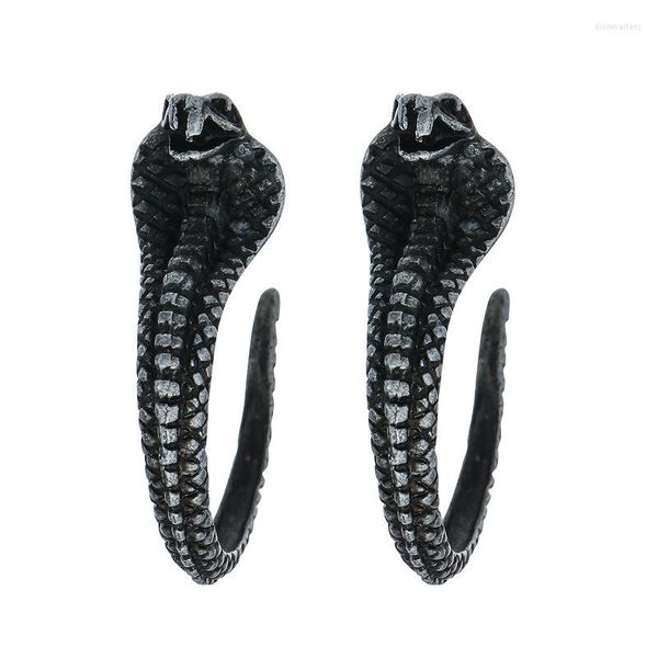 Brincos Stud Vintage Criativo Punk Ouro Prata Cor Twisted Snake Brinco Feminino Brinco Feminino Jóias Acessórios Presentes