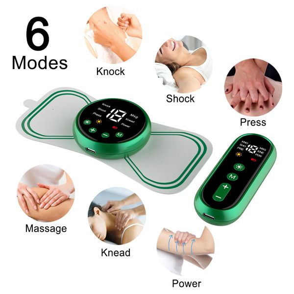Almofadas de massagem para pescoço EMS maca de pulso massageador elétrico massagem cervical almofada de aquecimento corpo ombro relaxar estimulador muscular alívio dores ferramentas 230602