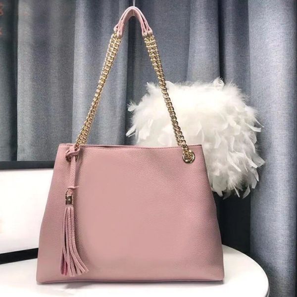 Bolsa Totes de designer Bolsa de compras de couro genuíno bolsa de ombro de corrente para mulheres moda bolsas femininas bolsas femininas bolsas de corrente de couro de ovelha bolsa mensageiro