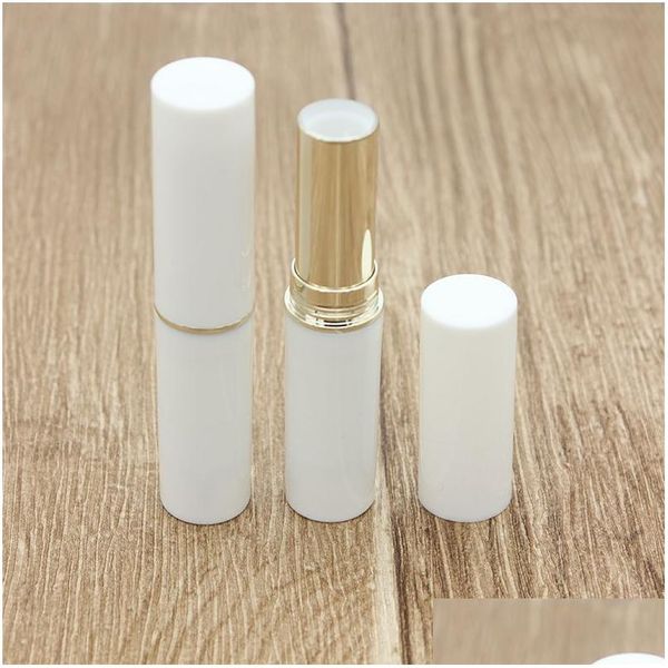 Bottiglie di imballaggio 2.8G Cosmetici Vuoti Bottiglia di Chapstick Tubi per balsamo per labbra Contenitori per rossetto fatti in casa con camera d'aria Gold Sier Drop Deli Dhwjg