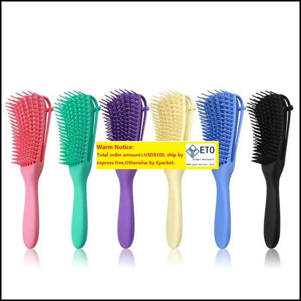 Pincéis Cuidados Estilização Ferramentas Produtos Couro Cabeludo Mas Pente Escova Feminina De Hairbrush Anti-Tie Knot Profissional Tipo Octopus