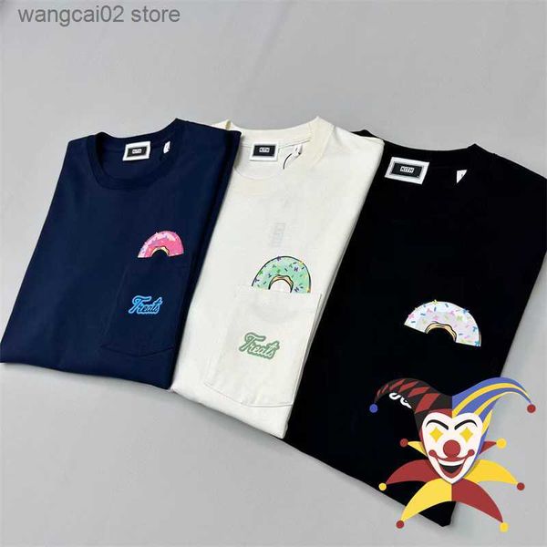 Camisetas Masculinas 2023ss KITH TREATS Camiseta Masculino Feminino 1 1 Camiseta Oversized de Alta Qualidade Donut Special Tee Tops Manga Curta T230602