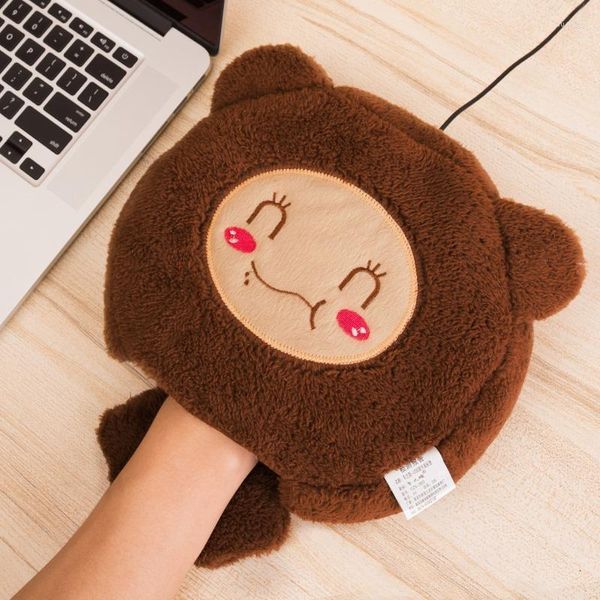 Halılar Bilgisayar Isıtma USB El Sıcak Mouse Pad ile Bilek Koruma Karikatür Sıcak Kış Ateş Isıtıcı