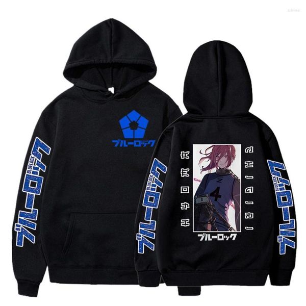 Herren Hoodies Chigiri Hyoma Grafik Streetwear Unisex Flauschige Lose Teenager Persönlichkeit Sweatshirts Trendy Kpop Hoody Retro Kleidung