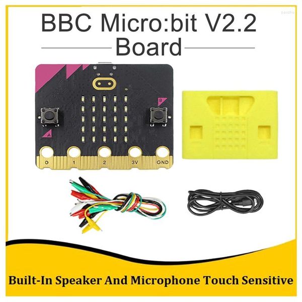 Micro:Bit V2.2 Go Kit Altoparlante incorporato Microfono Custodia protettiva per scheda di sviluppo programmabile fai-da-te sensibile al tocco