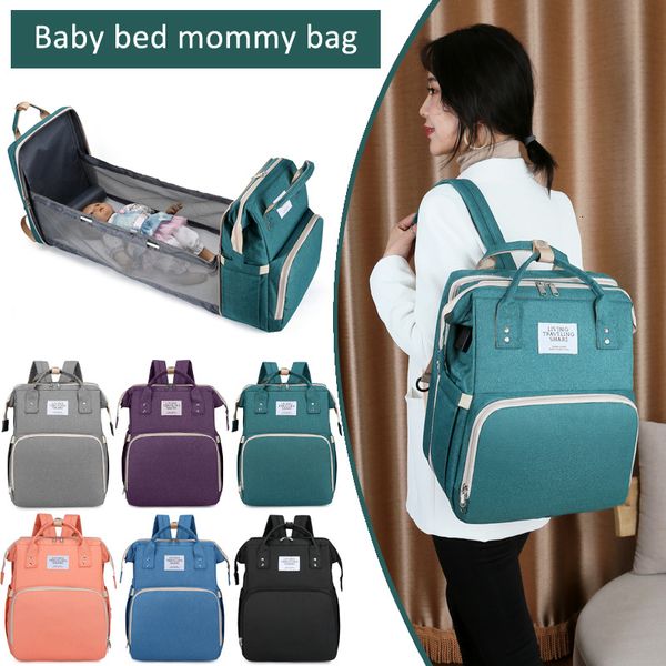 Wickeltaschen Babytasche Kinderwagen für Mutterschaft Rucksäcke Krippe geboren Mama Wickeltisch Mama Nylon 230601
