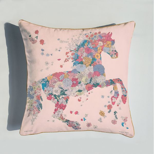 Novo Luxo 45*45cm Capa de Almofada Criativa Fronha Animal Vermelho Cavalo Decoração de Casa Capa de Almofada de Linho de Algodão para Capa de Almofada de Sofá 2023070618