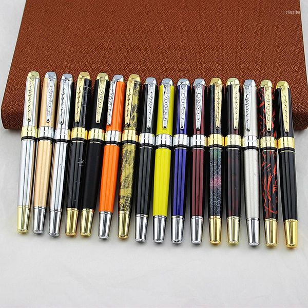 Caneta Rollerball de escrita suave Jinhao X250 com recarga preta de 0,7 mm canetas de tinta metálica de alta qualidade para materiais de escritório estudantis