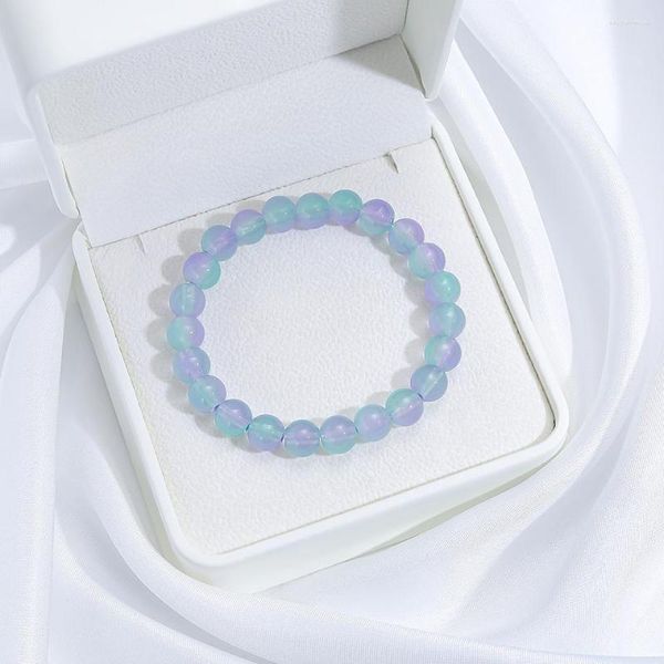 Bracciale in filo per donna Braccialetti con perline di vetro Gioielli Crystal Girl Fashion Party Gift Birthday Wristle