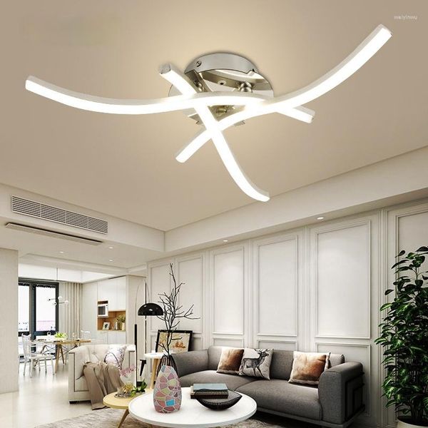 Tavan Işıkları Basit Led Oturma Odası lambası Sıcak Beyaz Modern Tasarım Aydınlatma Yatak Odası Dekorasyon Mobilya Yemek