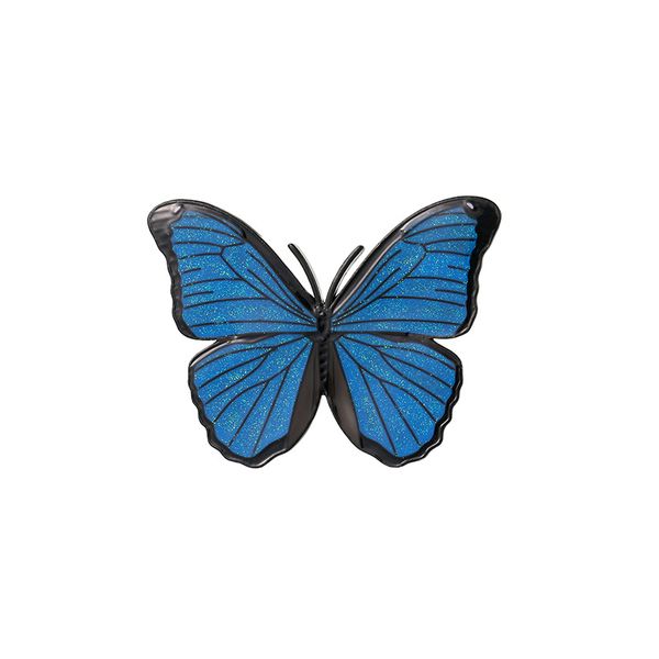 Мода простые милые синие бабочки броши для женщин эмалевые сплавы животных булавки для броши