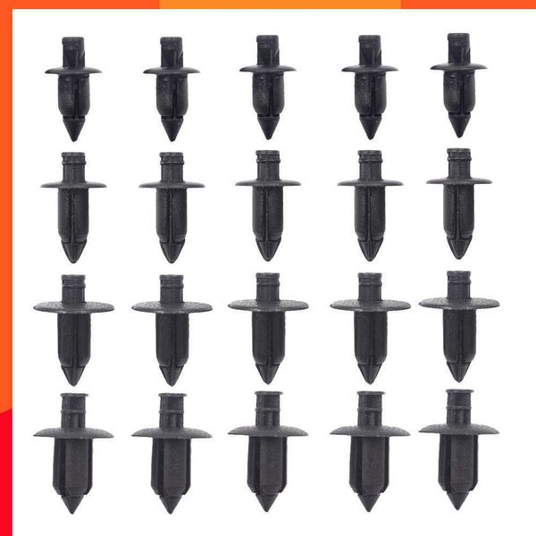 Neue 20x Auto Kunststoff Verkleidung Nieten Einstellung Panel Fastener Clips 4 Größe Mix Push Pin Auto Fastener 6mm 7mm 8mm Innen