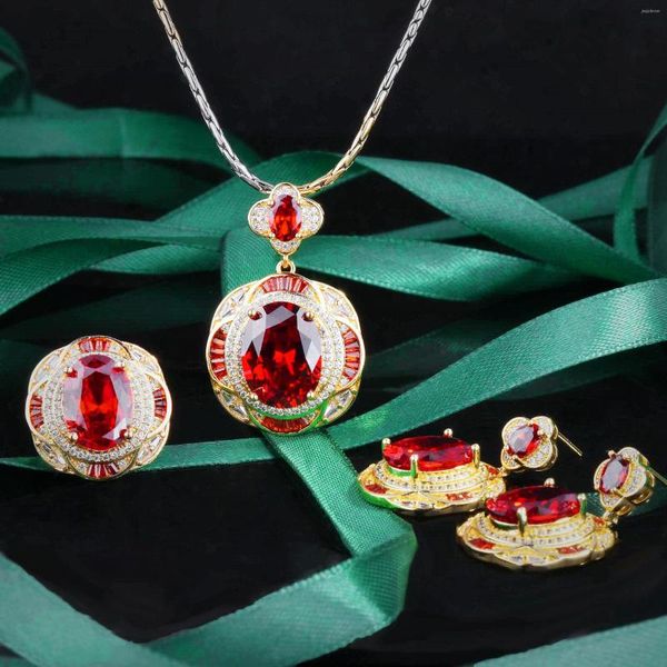 Серьги ожерелья устанавливают Foydjew Retro Итальянский моделируем