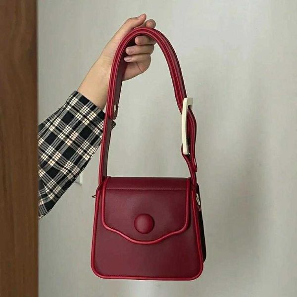 Сумки для плеча Винтажный красный мешок - главная женская мода с твердым верхней ручкой новое прибытие корейское стиль, сумка для женщин Каваи Болсо Мухер 230530