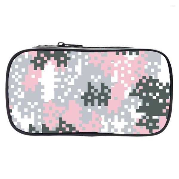 Kosmetiktaschen, Camouflage-Federmäppchen, coole Jungen-Box, modischer Druck, Reißverschluss, Stifttasche, kreative Schreibwaren, Geschenk