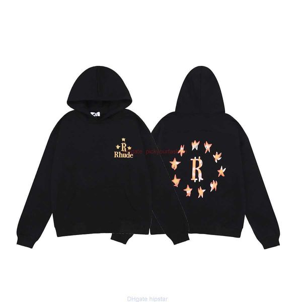 Giyim Erkek Sweatshirts Black Money Hoodie Oyuncu Pentagram Baskı Yüksek Kaliteli Terry Sweater Erkekler Kadın Günlük Moda Street