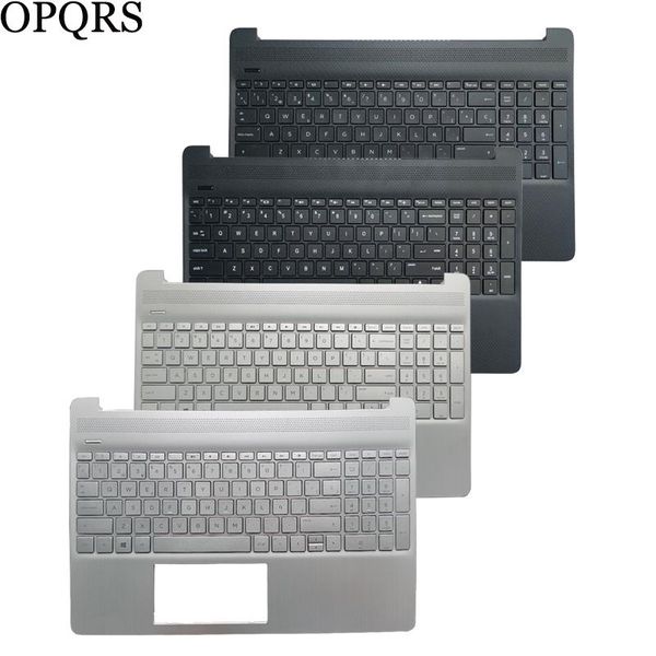 Teclado de laptop SP de enquadramento novo/espanhol para HP 15DY 15TDY 15EF 15SEQ 15SFQ TPNQ222 com tampa superior Palmrest sem retroiluminação